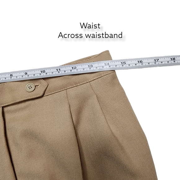 Vintage Giorgio Sant Angelo Wool Pleated Trouser Pants size 14 - Picture 13 of 14